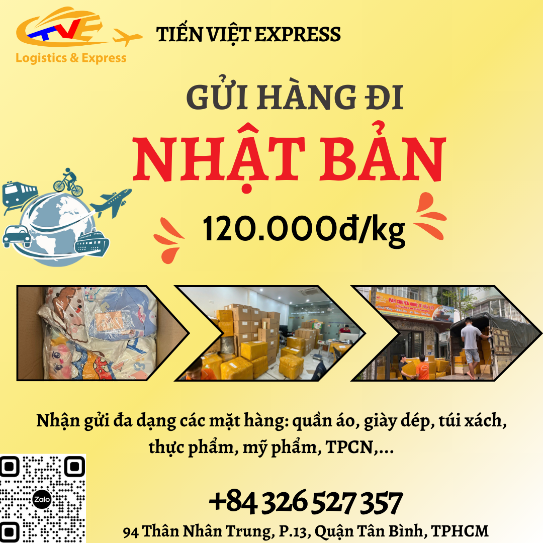 Gửi hàng đi Nhật Bản  - Tiến Việt Express